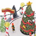 vidaXL Vianočná dekorácia dediny 22 x 21,5 x 17 cm Plast Viacfarebný