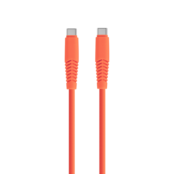 Kábel Setty USB-C - USB-C 1,5 m 2,1A KSC-C-1.5210 oranžový