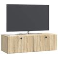 vidaXL Nástenná TV skrinka 98 x 41 x 30 cm Dub sonoma Kompozitné drevo