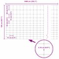 vidaXL Divoký plot Horúce zinkovanie 1000 x 150 x 0,18 cm Železo
