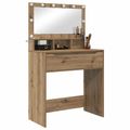 vidaXL Toaletné stolíky do spálne Remeselný dub 80 x 39,6 x 135 cm