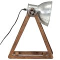 vidaXL Stolová lampa 25 W starožitná strieborná 30x17x40cm E27