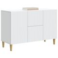 vidaXL Servírovacia skriňa Biela 89 x 34,5 x 60 cm Kompozitné drevo