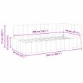 vidaXL Rohový rám postele Tmavozelená 90 cm x 200 cm Zamat