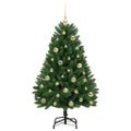 vidaXL Umelý Sklápací Vianočný Stromček Zelená 120 cm PVC a oceľ