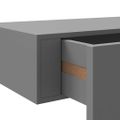 vidaXL Nástenná zásuvková polica sivá 40x23,5x10 cm MDF