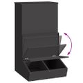 vidaXL Feeder pre prasatá Čierna 55 x 51 x 91,5 cm 20 kg