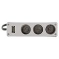 Roztrojka Compass 07416 12/24V + USB 1000mA do autozapalovača