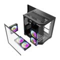 Počítačová skriňa Darflash FT350 + 5 ventilátorov aRGB (čierna)