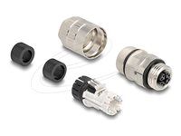 M12 samica 8 pin X-coded poľná montáž
