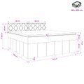 vidaXL Posteľ boxspring s matracom Tmavosivá 160 x 200 cm Látka