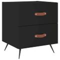 vidaXL Nočné stolíky 2 ks čierne 40x35x47,5 cm kompozitné drevo