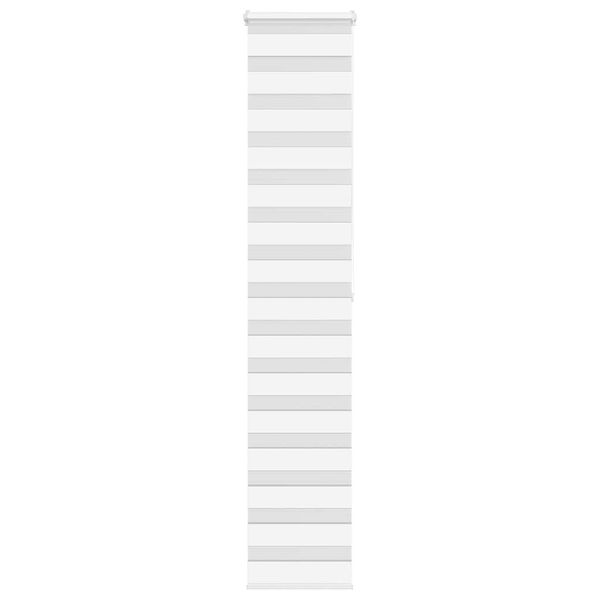 vidaXL Zebra roleta biela 40x200 cm šírka látky 35,9 cm polyester