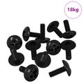 vidaXL Objímkové skrutky 8182 ks Čierna M4 x 10 mm Železo