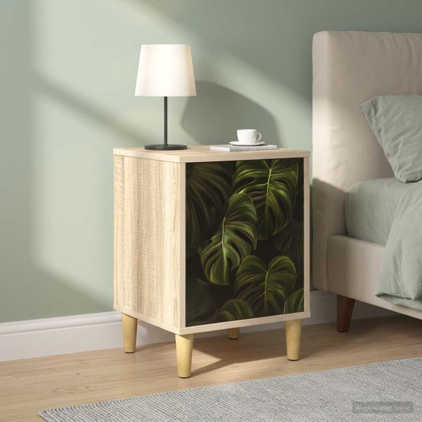 vidaXL Nočný stolík ELBURG 2 ks Dub sonoma 36 x 33 x 50 cm