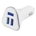DELTACO USB-CAR102, Autonabíjačka 3x USB 2.0, bi