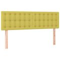 vidaXL Boxspring posteľ s matracom zelená 140x200 cm látka