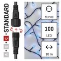 Standard LED spojovacia vianočná reťaz, 10 m, vonkajšia aj vnútorná, modrá