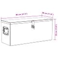 vidaXL Hliníkový box 80x30x35 cm čierny