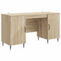vidaXL Stôl Dub sonoma 142,5 x 50 x 75 cm Kompozitné drevo