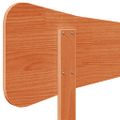 vidaXL Čelo postele voskové hnedé 150 cm masívna borovica