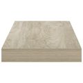 vidaXL Plávajúce nástenné police 2 ks, dubové 50x23,5x3,8 cm, MDF