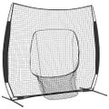 vidaXL Sieť na tréning bejzbalu Čierna 250 x 106 x 209 cm Polyester