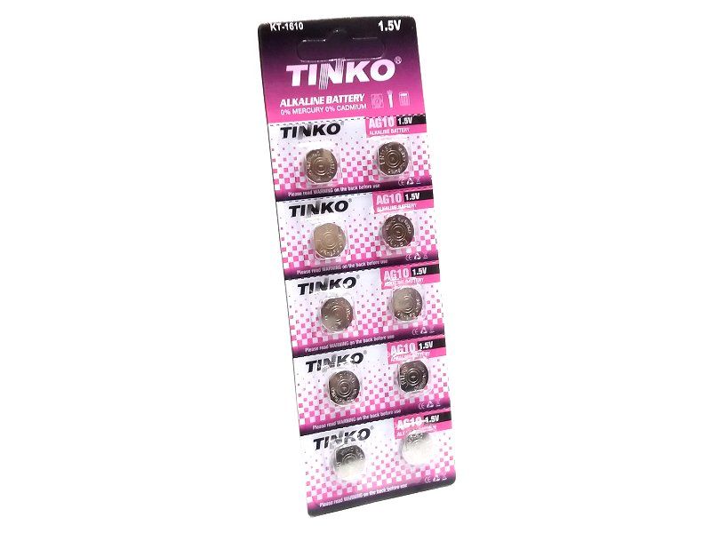Knoflíková batéria do hodiniek G10 TINKO AG10 Alkalinová