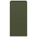 VidaXL kvetináč Olive Green 40x40x80 cm Oceľ valcovaná za studena