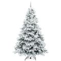 vidaXL Umelý vianočný stromček s 300 LED-i Biela 240 cm PE a PVC