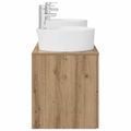 vidaXL Set kabinetov do kúpeľne 3 ks Dub artisan 62,5 x 44,5 x 50 cm