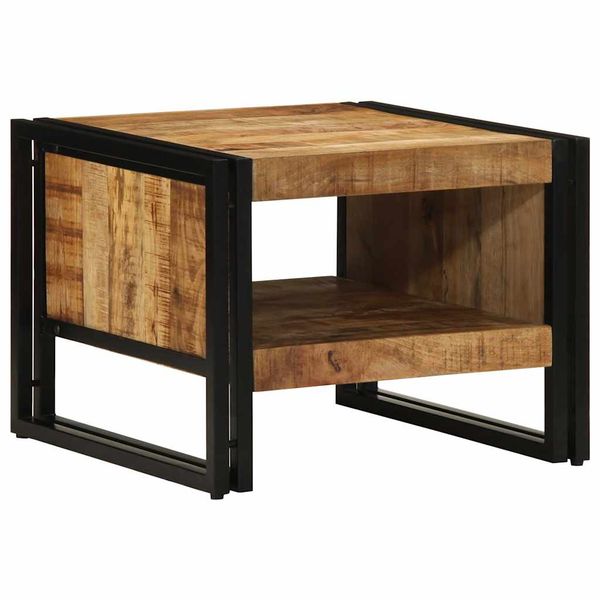 vidaXL konferenčný stolík 50x50x38 cm masívne hrubé drevo mango