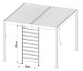 Príslušenstvo G21 fixná lamelová stena 92x205,5 cm pre pergolu Austin