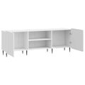 vidaXL TV skrinka Biela s vysokým leskom 150 x 31 x 52 cm