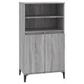 vidaXL Vysoká skrinka sivý dub sonoma 60x36x110 cm spracované drevo
