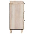 vidaXL Servírovacia skriňa 2 ks 120 x 33,5 x 75 cm mangový masív Biela
