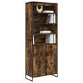 vidaXL Vysoké skrinky Dymová dub 79 x 36 x 200 cm Kompozitné drevo