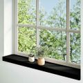vidaXL Okenný parapet 2 ks hnedočierná 90x15x2 cm dubový masív