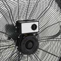 vidaXL Priemyselný bubnový ventilátor 77 cm 187,7 W, čierny