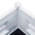 vidaXL Vyvýšený záhradný záhon PP biely 100x43x35 cm