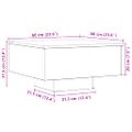 vidaXL Konferenčný stolík Artisan Dub 60x60x31,5 cm Konštrukčné drevo