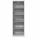 vidaXL CD Skrinka Sivý Sonoma 33 x 23,5 x 97,5 cm Kompozitné drevo