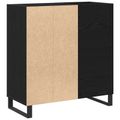vidaXL Skrinka na gramofónové platne Čierny dub 84,5 x 38 x 89 cm
