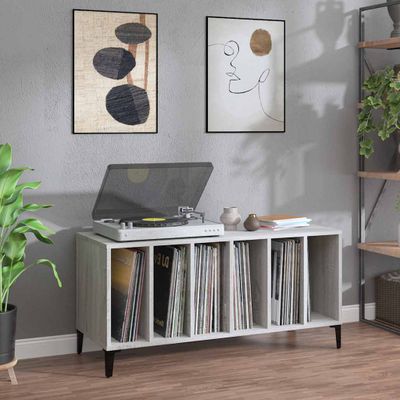 vidaXL Skrinka na platne sivá sonoma 100x38x48 cm kompozitné drevo