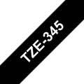 Brother - Originální kazeta s páskou TZE-345,  černá/bílá, šířka 18mm