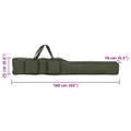 vidaXL Taška na rybárske prúty, tmavozelená 160 cm, oxfordská látka