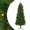 vidaXL Vianočný stromček s 300 LED-i so stojanom Zelená 240 cm PE