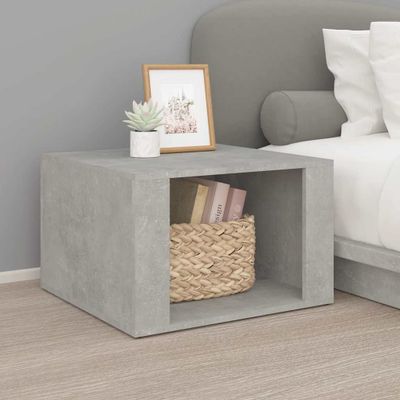 vidaXL Nočný stolík betónovosivý 57x55x36 cm spracované drevo