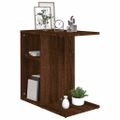 vidaXL Príručný stolík hnedý dub 50x30x50 cm spracované drevo