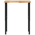 vidaXL Pracovný stôl 80x60x(73-99,5) cm masívna akácia obdĺžnik